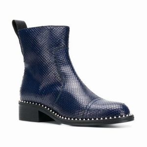 Navy Blue Leather boots Zadig&Voltaire
